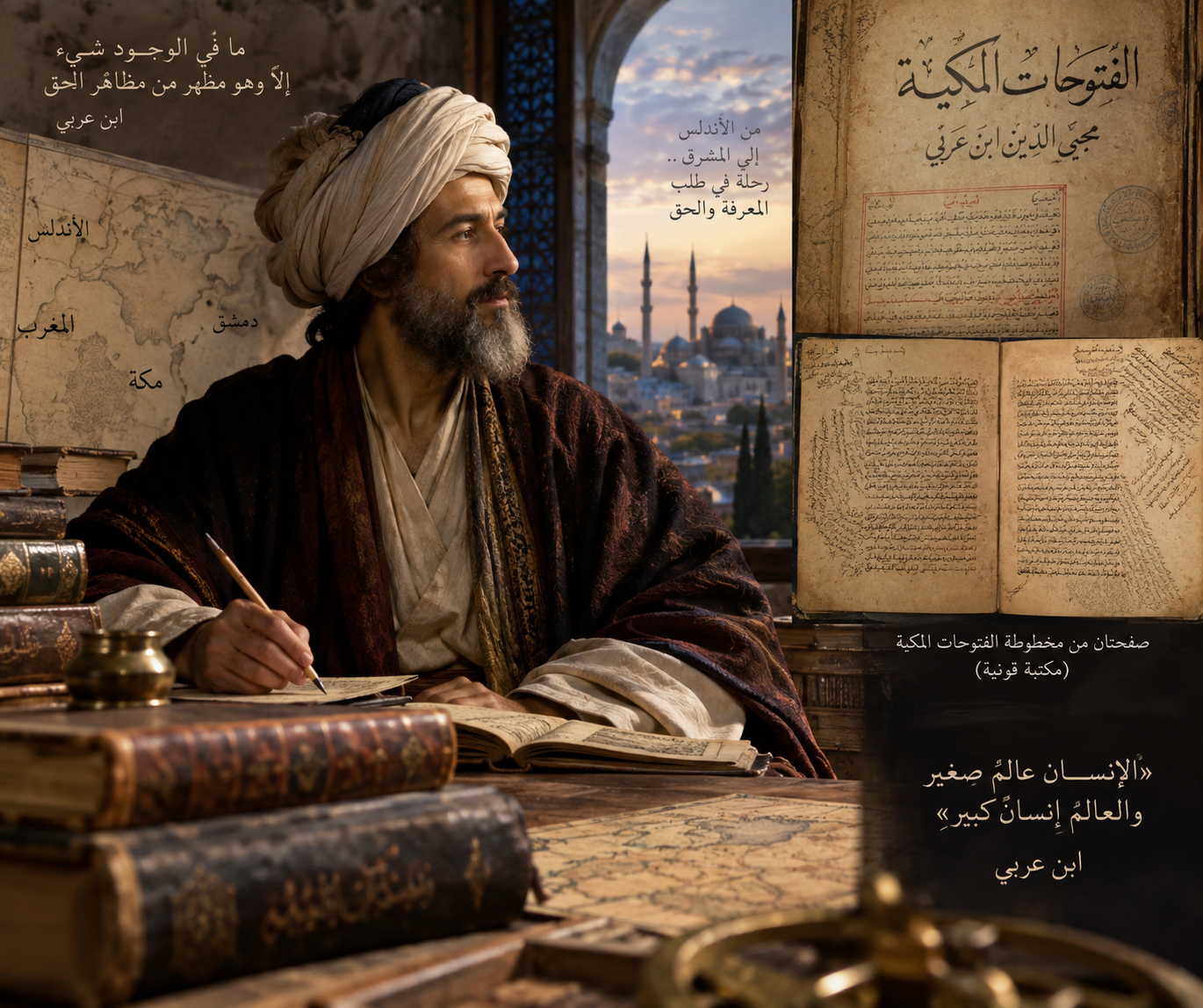 الفتوحات المكية.. كيف نقل ابن عربي التصوف من التجربة الروحية إلى مشروع في معرفة الإنسان والعالم؟