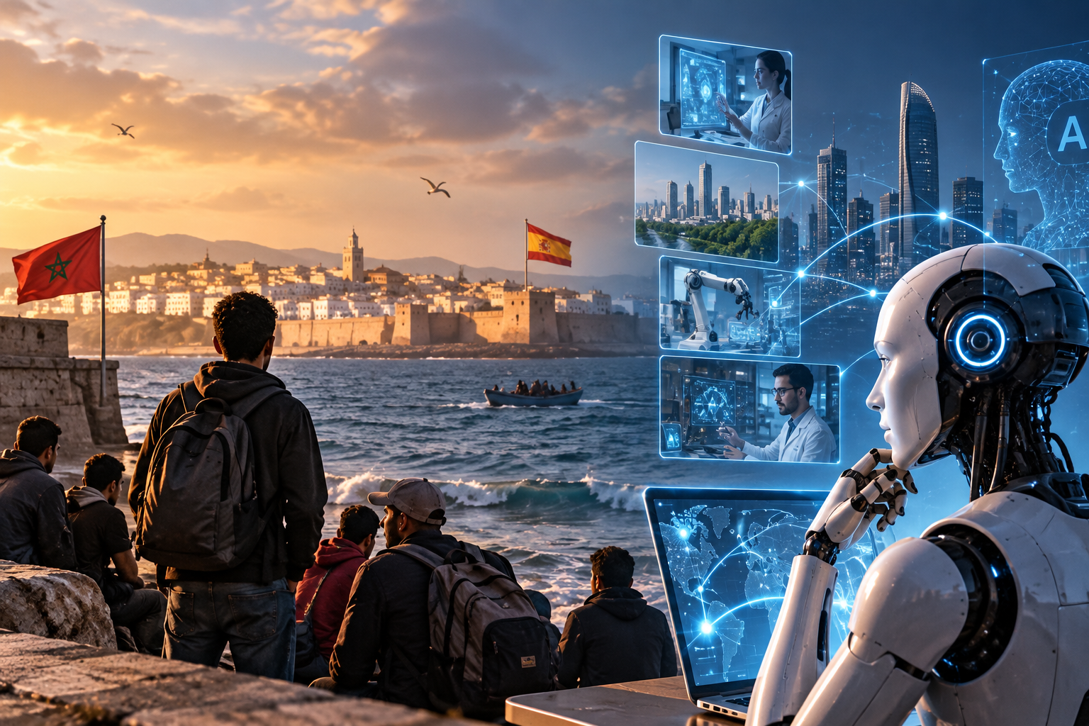 طوفان سبتة والهجرة الرقمية: عندما تهاجر الوظائف إلى الخوارزمية